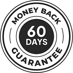 Sixty day money back guarantee